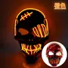 Máscara de Pirata Cicatrizada y Tuerta Más Vendida Transfronteriza con Sangre Horror Luz Fría Máscara de Halloween Máscara Luminosa