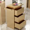 Carro de Herramientas para Salón de Belleza Gabinete de Almacenamiento Móvil con Cajones Gabinete de Herramientas para Barbería Peluquería Acero Inoxidable
