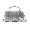Bolso Pequeño Estilo Francés con Patrón de Cocodrilo para Mujer 2026 Nuevo de Moda Primavera/Verano Bolso de Hombro Cruzado Bolso de Mano Sencillo Bolso Cuadrado Pequeño de Axila