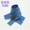 Puxador de Zíper de Metal Sab4 em Estoque, Zíper Automático de Alta Qualidade para Jeans com Fechamento Fechado Colorido, Zíper de Metal para Calças