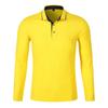 Polo de manga larga con solapa ropa de trabajo personalizada camiseta bordado de LOGOTIPO ropa de trabajo de restaurante camisa cultural bordado palabra figura