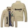 Jaqueta Cardigan Padrão de Carro Nova Primavera e Outono Casual Esportiva Masculina Comércio Exterior Europeu e Americano Zíper Roupa de Motocicleta para Pilotagem