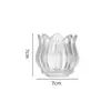Portavelas de Cristal de Tulipa Taza Creativa para Velas de Aromaterapia Adornos Decorativos de Ambiente de Mesa Taza para Velas Venta al por Mayor