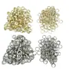 200 juegos de 10.5mm oro y plata 2 colores hebilla de ojal metálico hebilla de ojal de gas herramienta de pinzas de presión manual para traje ojal de zapato ojal de vapor ojal