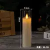 Luz Electrónica de Vela LED de Amazon Luz de Vela Acrílica Decoración de Fiesta de Cumpleaños Luz de Vela Simulada de Cabeza Oscilante