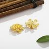 Accesorios de cabeza de flor de mariposa de cobre puro diy flor ensamblada material de horquilla hecho a mano salida de fábrica
