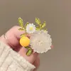 Nuevo Broche de Perla Margarita Pequeña de Alta Gama Pin Estilo Nicho Solapa Traje Tendencia Artístico Fresco Accesorio