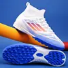 Chuteiras de futebol infantis transfronteiriças, chuteiras de futebol juvenis para meninos, chuteiras de futebol com travas TF para estudantes meninas, chuteiras de futebol com travas longas AG, atacado de comércio exterior