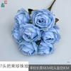Ramo de rosas perladas de 7 cabezas, arreglo floral para exhibición en el hogar, simulación de ventana interior, hermosas flores falsas