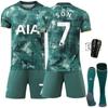 2425 Nueva Temporada Tottenham Segundo Visitante No.7 Son Heungmin Verde Traje de Jersey Traje de Fútbol 10 Madison Factory