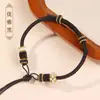 Pulsera de hebilla de paz cuerda trenzada producto semiacabado hecho a mano se puede usar como flor de solapa cuentas de transferencia doradas año zodiacal pulsera de cuerda roja para mujer