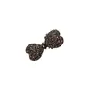 Pasador de Pelo de Lazo Totalmente Incrustado de Diamantes de Gama Alta para Mujer, Pinza para Flequillo Lateral, Pasador Elegante, Adorno para el Cabello, Mini Pinza de Pato, Verano