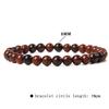 Pulsera unisex sencilla de alta gama para viajeros, con cuentas de piedra calientes de 6 mm transfronterizas de Europa y Estados Unidos, cuerda elástica para hombre y mujer que combina con todo.