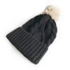 Sombrero Lindo para Adulto de Cat Brother para Mujer Otoño e Invierno 2024 Cálido, Moderno y con Temperamento Fresco Sombrero de Lana Tejido a Cuadros con Bola de Pelo