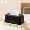 Caixa de lenços em formato V de luxo para uso doméstico, caixa de lenços de mesa para hotel de luxo, caixa de armazenamento de lenços durável e atraente atacado