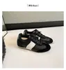 Tênis de treinamento alemão de pele de ovelha~Tênis originais com aumento interno de 5cm, sola fina, tênis casuais de corrida, versáteis e da moda, os sapatos do Forrest Gump