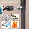 Herramienta de Roscado para Tuberías de Hilo Interno y Externo, Herramienta de Roscado Integrada para Tuberías PPR de 1/2 Pulgada y 3/4 Pulgada, Juego de Macho y Terraja