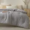 Grau A, 100% algodão, algodão lavado, colcha de algodão de Xinjiang, padrão jacquard, colcha 100% algodão, adequada para primavera e outono, colcha de inverno 100% algodão