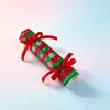 Caja de Dulces de Boda a Rayas Rojas Navideñas Estilo Europeo Cartón Fresco para Dulces Creativa Caja Florero con Forma de Caramelo para Boda Caja de Regalo