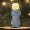 Estatuas de Animales Transfronterizas con Luces LED, Luces Solares, Adornos de Decoración para Patio Exterior, Jardín, Casa, Personalización de Paisajismo