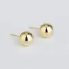 Pendientes Metálicos Cepillados Simples Retro Franceses Pendientes Elegantes Avanzados Pendientes de Diseño de Nicho para Agujeros en las Orejas