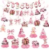Decorações de Natal Transfronteiriças, Arranjos Festivos, Bandeiras, Faixas Florais, Arranjos de Atmosfera para Shoppings, Bandeiras Penduradas