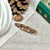 Pinza Exquisita Oval Hueca de Acetato para el Cabello para el Hogar, Maquillaje Diario, Pinza Simple para Flequillo Lateral, Pinza de Pico de Pato a la Moda