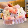 Luvas de Meio Dedo para Bebê Outono e Inverno Bebê Quente Dobráveis Tricô com Dedos de Fora Menina Dedo Desenho Animado 2024 Novo