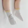 Calcetines Nuevos de Bebé para Verano 2026 Malla Ultra-delgada Calcetines de Algodón para Recién Nacido Lindos Dibujos Animados Calcetines de Media Caña para Niños