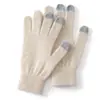 Luvas 100% Caxemira Pura para Homens e Mulheres, Inverno Acolchoadas Quentes Tela Sensível ao Toque Dedos Divididos Elegantes para Deslocamento Luvas de Tricô de Caxemira