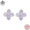 Pendientes de flor de dopamina Evelle estilo Mori Joker pequeños y frescos pendientes de plata de ley s925 conjunto al por mayor mujeres