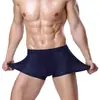 Roupa íntima masculina de seda gelada, malha, U convexo, modal, cueca boxer masculina, moda de verão, fabricantes atacadistas de roupa íntima masculina