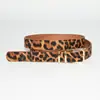 Fornecedor da Fábrica Cinto Feminino Estampa de Leopardo Estilo Ins Novo Coreano Versátil Moda Decorativo Jeans Cinto Fino para Mulheres