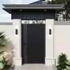 Liga de Alumínio Novo Estilo Chinês Villa Porta Dupla Portão de Pátio Portão Externo para Quintal Portão de Casa Autoconstruída Rural