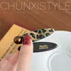 Pasador con Estampado de Leopardo para Mujer, Pinza Lateral de Alta Gama para Flequillo y Cabello Suelto, Nuevo Estilo 2026 Pasador para la Frente, Elegante Accesorio para el Cabello