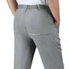 Pantalones de Algodón y Lino de Verano para Hombres de Mediana Edad y Mayores, Cintura Alta, Delgados, Rectos, de Negocios, Frescos, Casuales, Textura de Seda Helada, Pantalones de Lino para Hombres