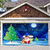 Nuevo Banner de Pared para Garaje de Navidad Decoración de Papá Noel Decoración de Fiesta Navideña Atmósfera Festiva Tapiz de Fondo