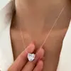 Collar de Cadena para Clavícula Múltiple, Estilo Minimalista Fresco, con Colgante de Gota de Agua de Vidrio e Hilo de Pesca Invisible para Mujer, Moda Transfronteriza