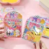 Lindo Cuaderno de Pegatinas para Tablero Perforado Sanrio para Estudiantes DIY Puzzle Divisor Cuaderno Creativo de Pegatinas de Moda