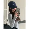 Gorra de Béisbol Versátil con Letra N Minimalista, Ampliada y Profundizada para Circunferencia de Cabeza Grande, Hace que la Cara Parezca Más Pequeña, Gorra de Pico Profundo Casual de Moda Estilo Coreano