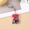 Llavero de Acrílico de Perro Rojo Maligno de Douyin de Moda, Colgante para Mochila de Estudiante, Decoración Divertida para Jóvenes