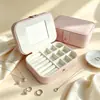 Caja de joyería personalizada de fábrica con espejo, caja de embalaje de joyería personalizada, collar para clavícula, caja para pendientes, caja para anillos, personalización de logotipo en lotes pequeños