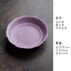 Colección de Juego de Té de Cerámica Morado Lavanda y Dorado: Gaiwan, Tetera, Taza de té, Taza de maestro, Taza de degustación, Posavasos, Soporte para tetera