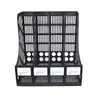 Suministros de oficina estante de plástico para archivos almacenamiento de escritorio estante de documentos de cuatro eslabones A4 organización de archivos de oficina columna de archivos