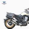 Coche muscular Wolf apto para Kaiyue 500F bolsa lateral bolsa lateral se puede instalar casco medio casco casco completo con cerradura marco de liberación rápida modificación