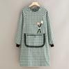 Delantal de Manga Larga Transpirable Anti-Suciedad para Cocina Casera Adulto Cocinar Smock Resistente a Manchas Ropa de Trabajo Exterior para Mujer Trabajo de Catering