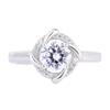 Joia de fonte de desejo da Amazon conjunto de três peças agulha de prata S925 diamante branco simulação diamante verde brinco anel pingente colar