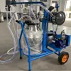 Máquina de ordeño para vacas y ovejas, tipo pistón casero con ajuste de presión de aire, dispositivo de ordeño