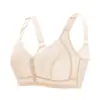 Ropa interior estilo delgado Zhangyan para mujeres de mediana edad y mayores, estilo camiseta sin mangas, sin varillas, push-up, talla grande, sujetador de cierre frontal para verano