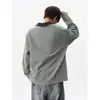 Sudadera con capucha Patchwork Estampado de Leopardo en Solapa para Hombre Otoño Holgada Talla Grande Top Engordante Travieso Fresco Falso Dos Piezas Juventud Marca de Moda